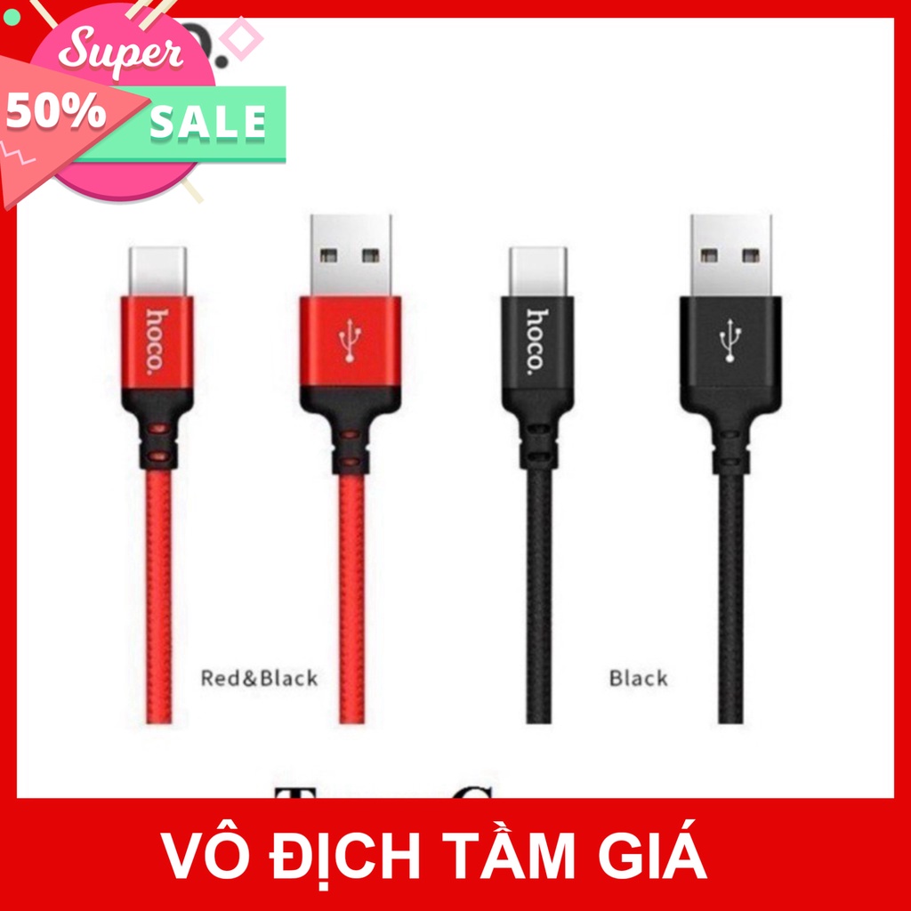ZIN"""Dây Sạc  Nhanh Hocooo  X14 Chân Type c  Dài 1 Mét, 2 Mét Cho androi TGPK8999