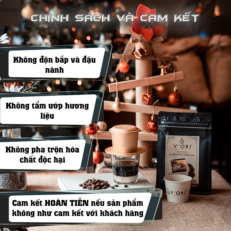 Cà phê Robusta Đăk Lăk AMI rang xay nguyên chất V'Ori gói 250g nguồn hạt chế biến ướt UTZ VietGAP | BigBuy360 - bigbuy360.vn