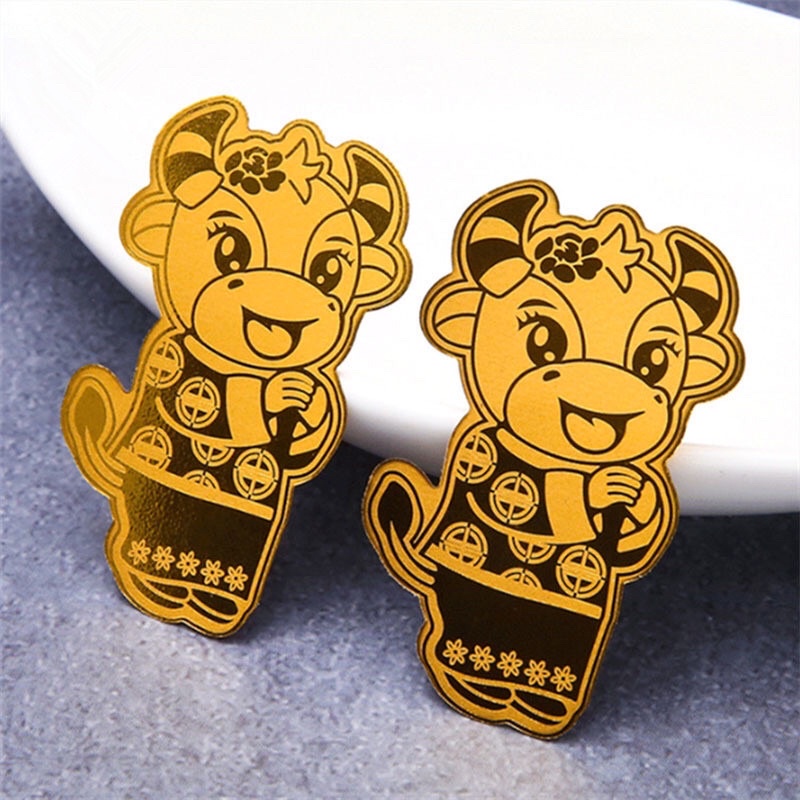 Trâu vàng mang lại may mắn .