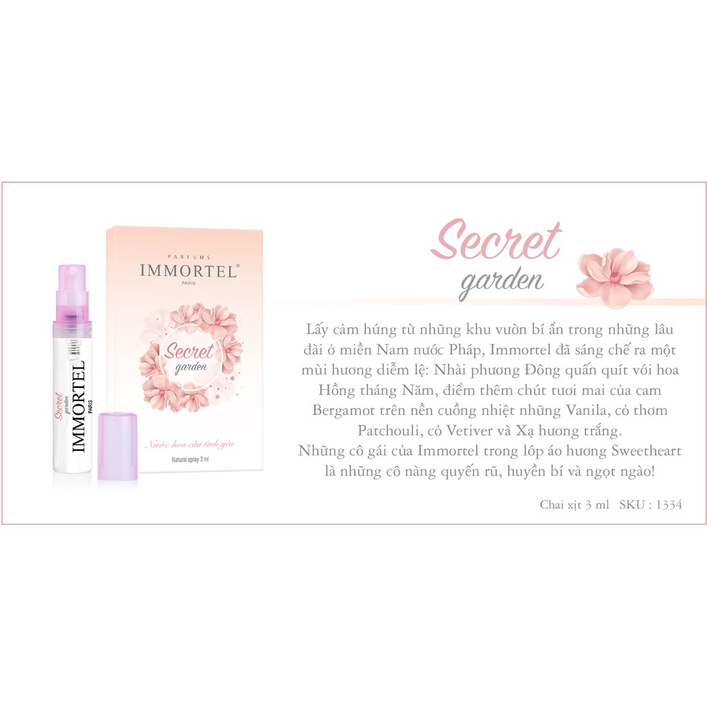 Nươc Hoa IMMORTEL Hộp Set6 _3 chai xịt 3ml : Secret + No68 + No3  Eau De Parfum | BigBuy360 - bigbuy360.vn