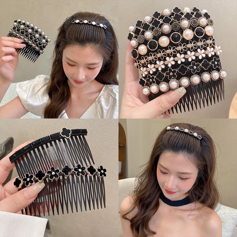 Cài tóc dạng lược Haimeikang chống trượt thời trang mới dành cho nữ