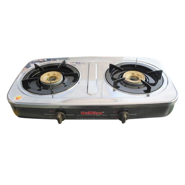 Bếp gas đôi Namilux NA-590SM - Mặt bếp inox cao cấp
