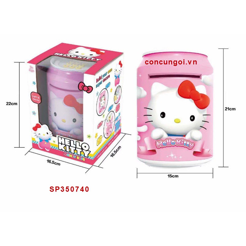 Đồ chơi két sắt lon nước Doremon, Kitty 7011