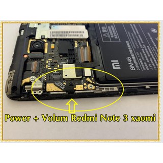 cáp nguồn + volum Redmi note 3 Xiaomi