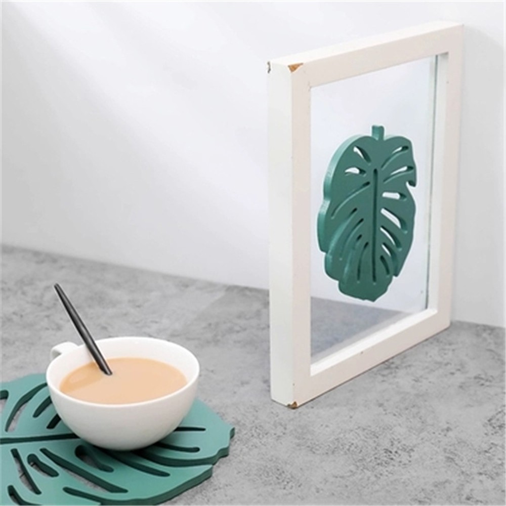 Lót Cốc/Lót Nồi Chiếc Lá Decor T9 (Chọn Size) Autofun