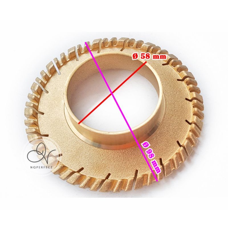 Họng Gang + Mâm Chia Lửa Φ 10cm Lọt Lòng 5.8cm, Đầu Hâm 3cm (Chất liệu atimon hợp chất nhôm )
