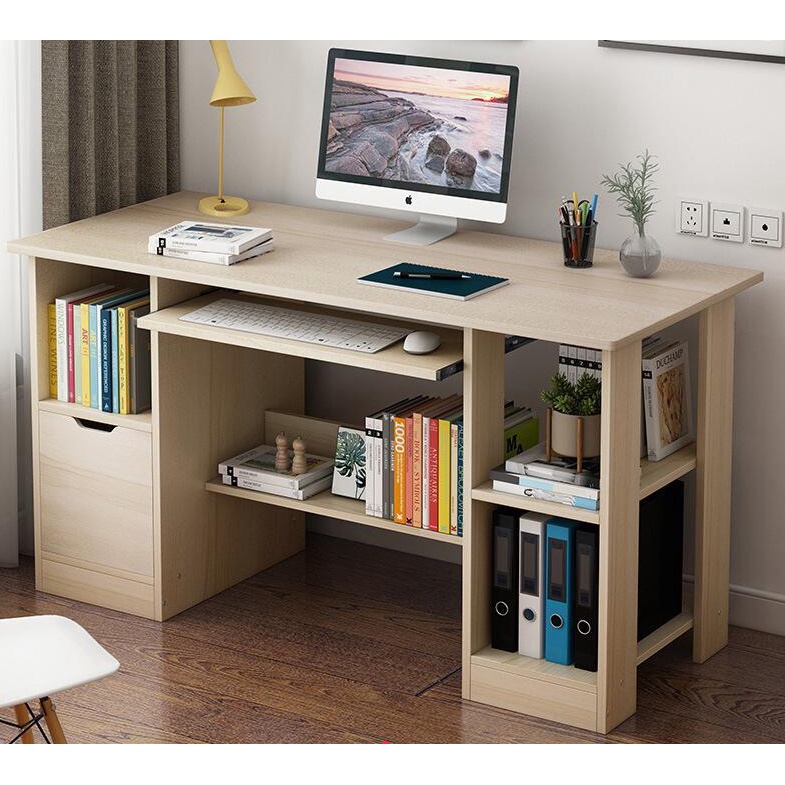 Bàn làm việc, văn phòng tiện ích chất liệu gỗ MDF chống ẩm, dễ dàng lau chùi