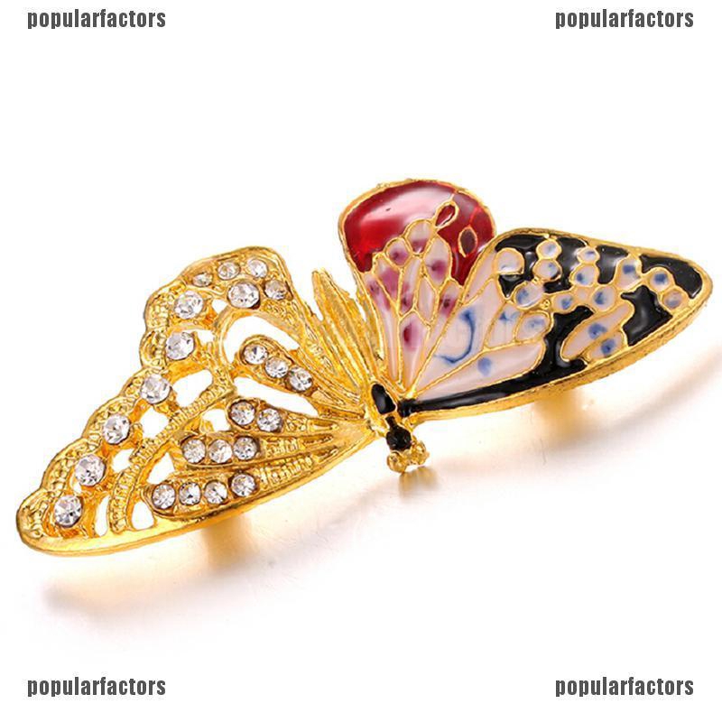 Ghim Cài Áo Hình Bướm Đính Đá Nhân Tạo Thời Trang