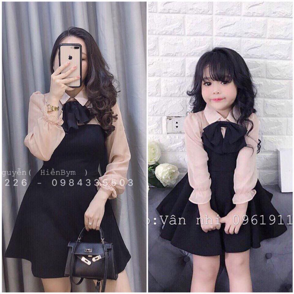Váy Voan đôi cho mẹ con