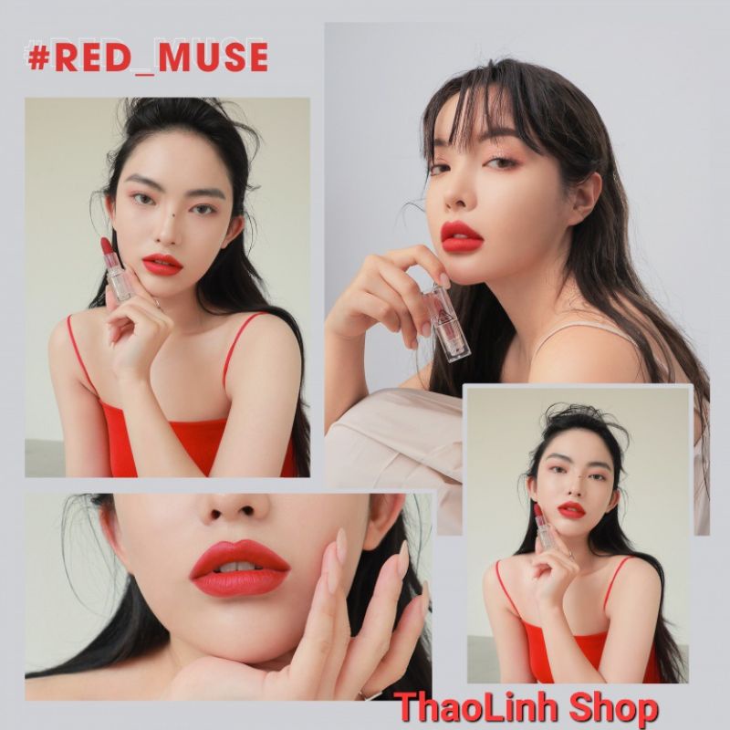 Son Thỏi Lì 3CE Soft Matte Lipstick vỏ trong suốt 3.5g ( Chính hãng ) new date