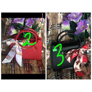 Combo 5sp túi quai tròn cách điệu kèm khăn