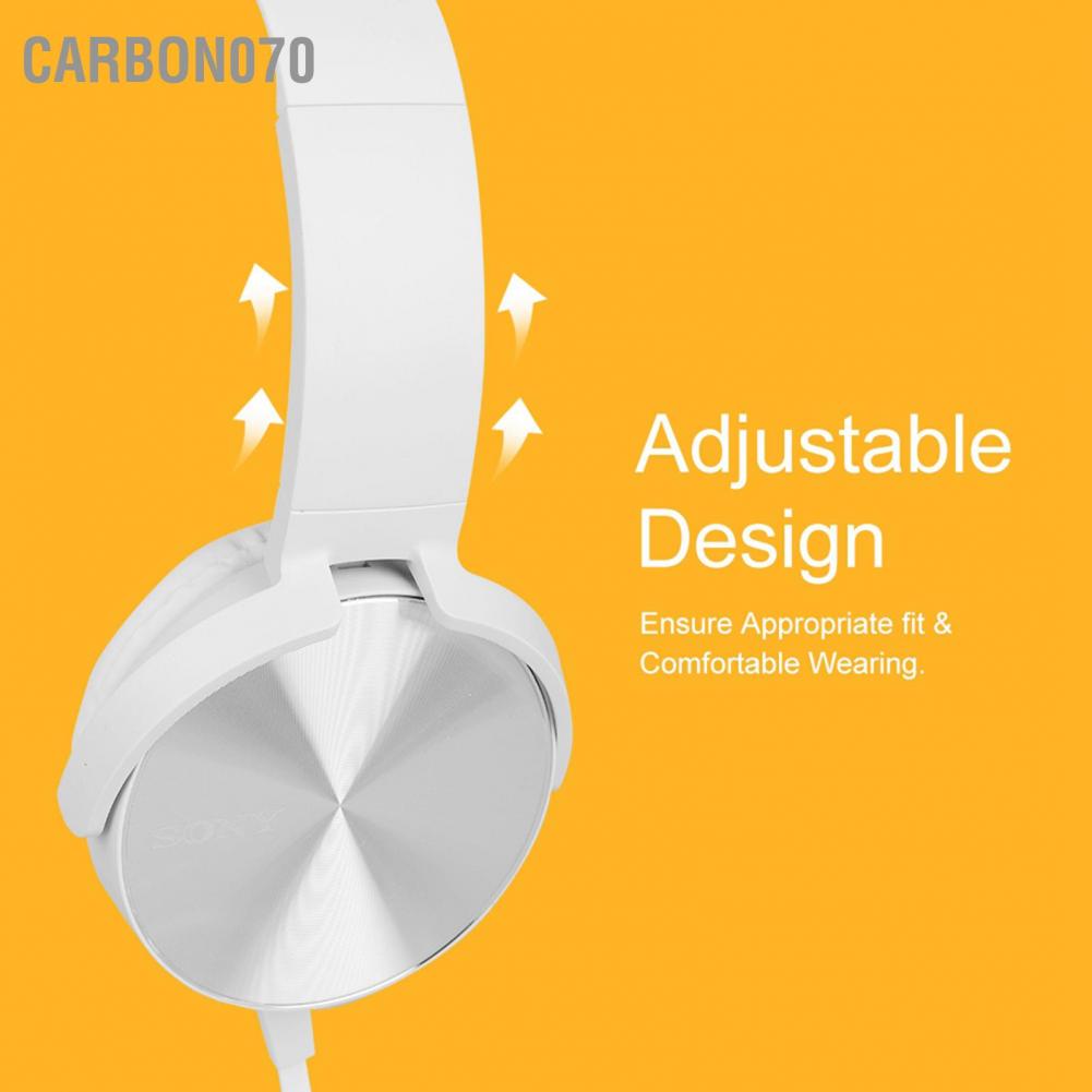 Carbon070 For Sony MDR XB450AP Extra Bass Headphones with Lightweight Adjustable Headband