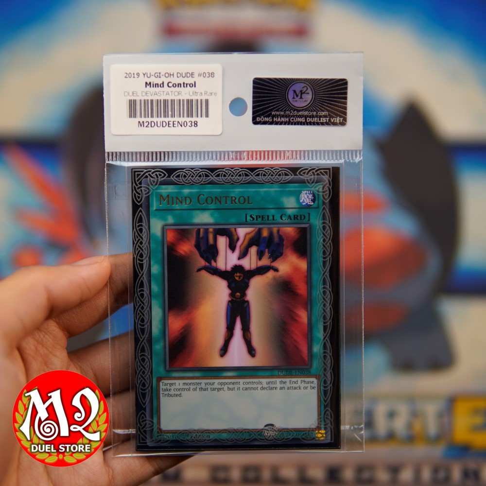 Thẻ bài yugioh DUDE-EN038Mind Control - Ultra Rare -  Bảo quản M2SCCQ-LITE