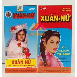 [ MẪU MỚI ] SIRO ĐIỀU KINH XUÂN NỮ BỔ HUYẾT CHAI 280ml - HỔ TRỢ ĐAU BỤNG KINH - ĐIỀU HÒA KINH NGUYỆT