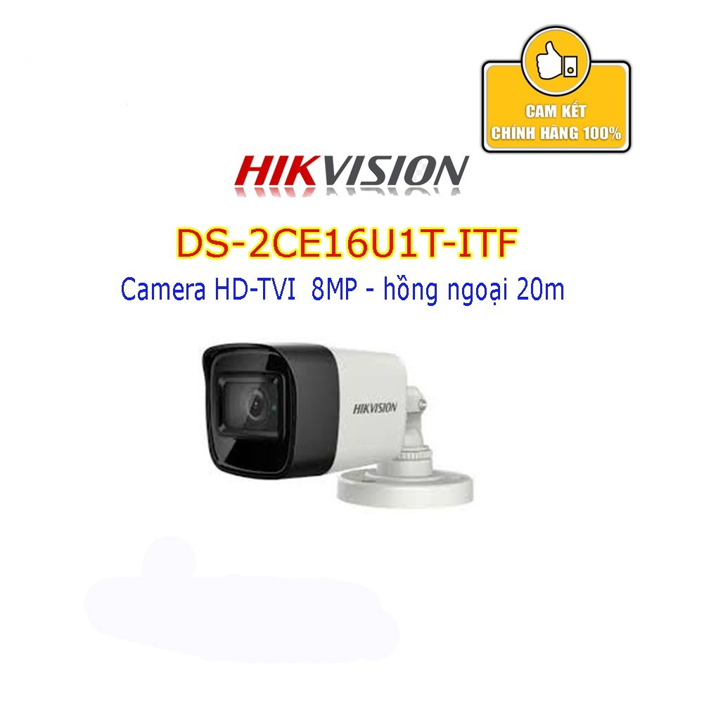 Camera HD-TVI DS-2CE16U1T-ITF độ phân giải 8MPx - 4K