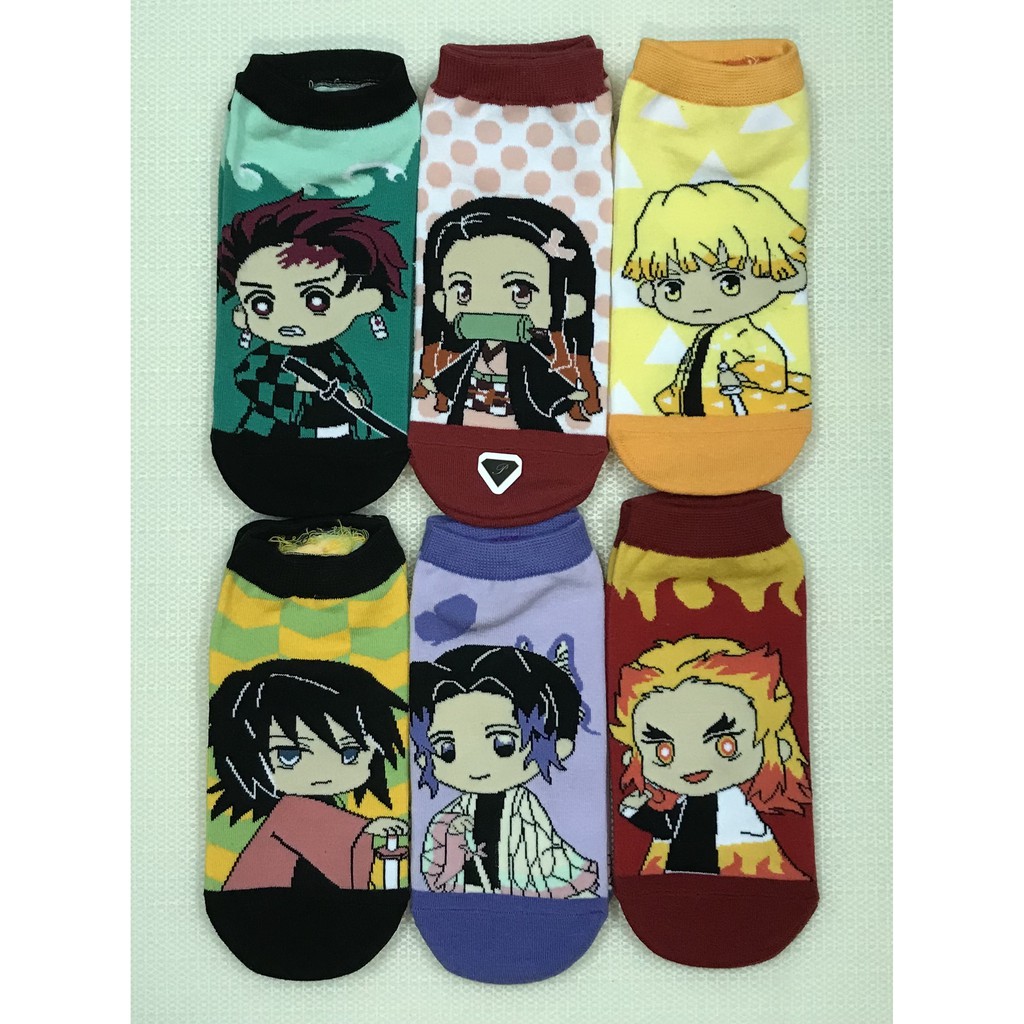 OtakuTPstore Tất vớ anime hoạt hình One Piece Kimetsu no Yaiba Demon Slayer Jujutsu Kaisen Harry Potter Snoopy
