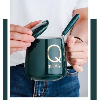 Cốc Hâm Nóng đồ uống kèm đế điện, Bộ ly sứ kèm đế điện hâm nóng trà, cafe, hâm sữa + Tặng kèm thìa vàng, hộp sang trọng