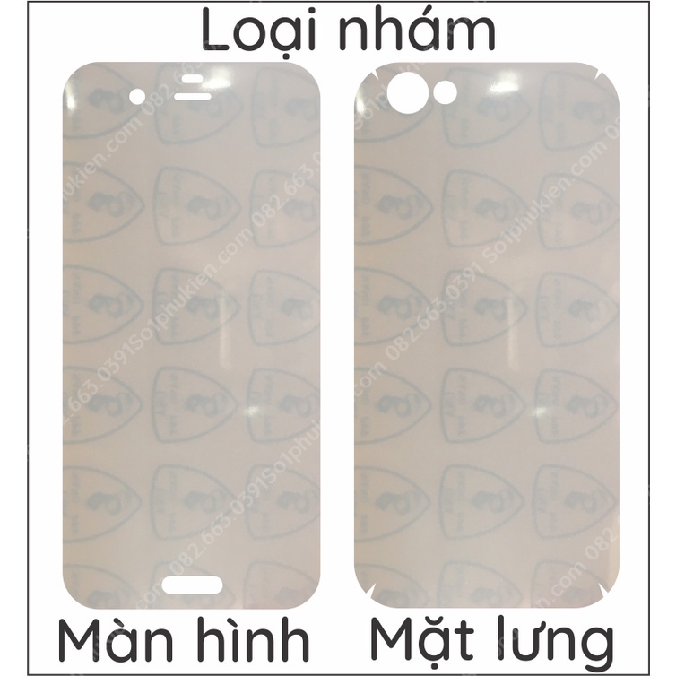 Dán PPF Sharp Aquos R SHV39 / SH03J / 605SH loại nhám, bóng dành cho màn hình, mặt lưng, full body lưng viền
