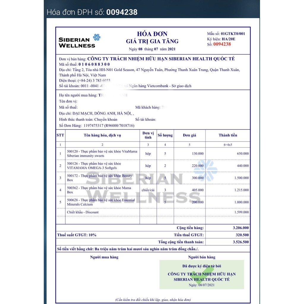 SIBERIAN WELLNESS HÀNG NGA Viên uống VitaMama Omega-3 Siberi Nga tăng cường trí não và sáng mắt cho trẻ