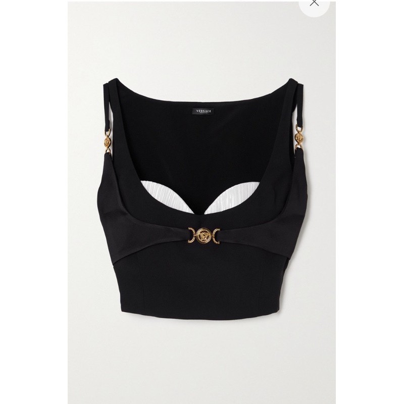 Áo croptop sát nách/ Bra thiết kế độc lạ và thời trang thương hiệu Versace cao cấp