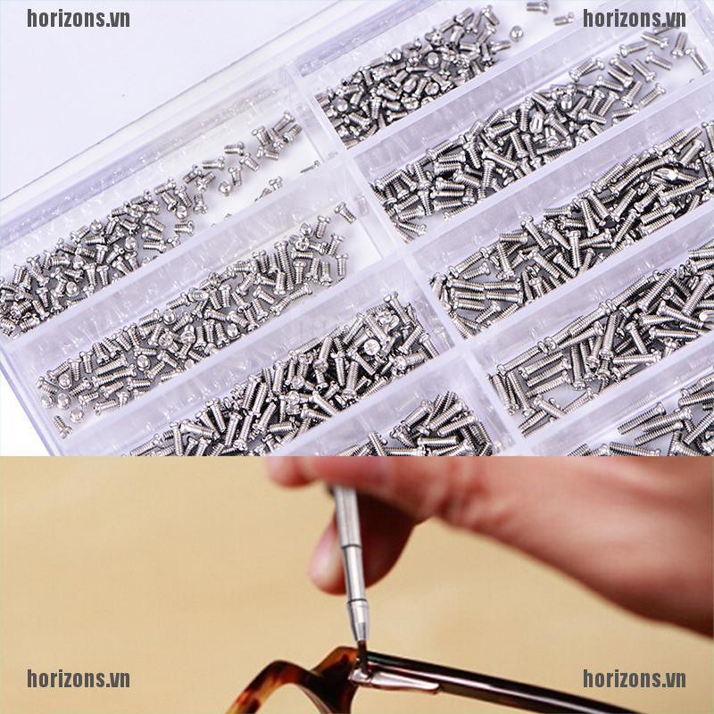 Set 1000 Ốc Vít Phụ Tùng Sửa Chữa Đồng Hồ Đeo Tay / Mắt Kính