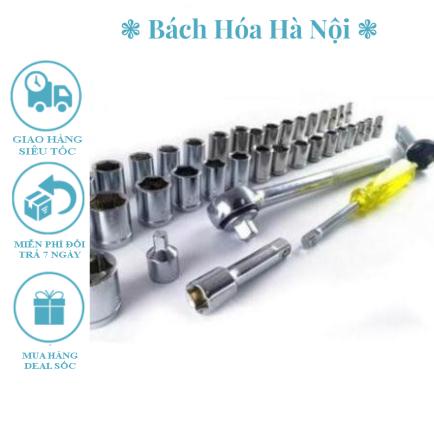 Bộ khẩu mở siết ốc và bugi 40 chi tiết