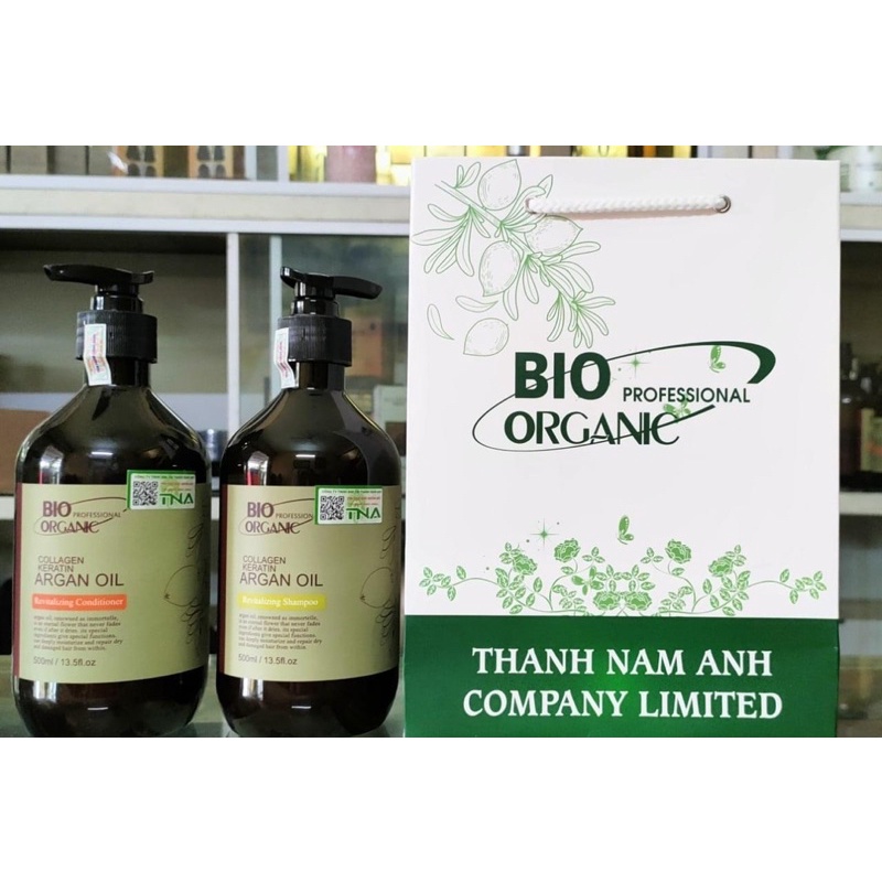 bộ gội xả phục hồi trống gãy rụng tóc bio organic, dầu gội cặp phục hồi bio organic , dầu gôi chứa collagen phục hồi