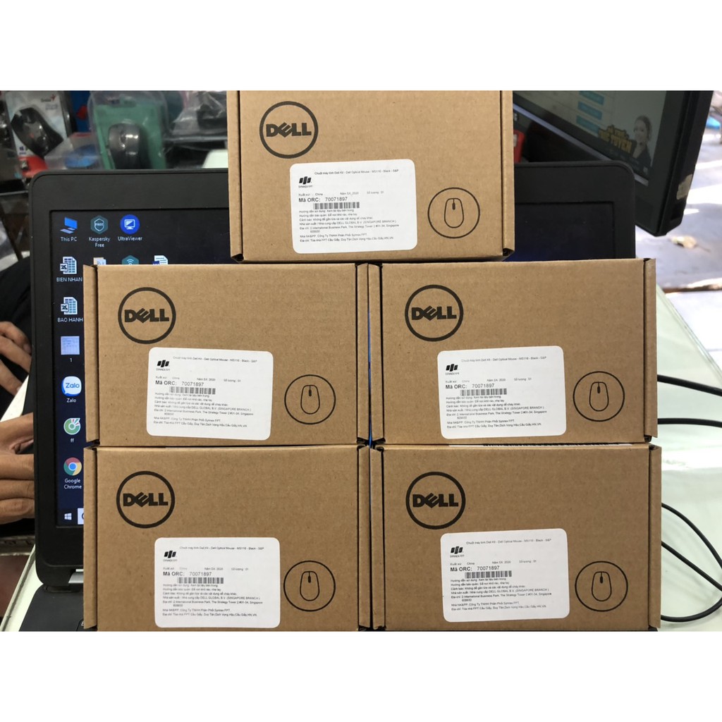 Chuột máy tính có dây Dell Kit MS116 FPT phân phối- Bảo Hành 12 Tháng