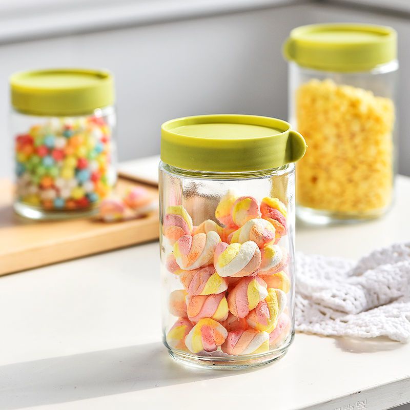 (Sẵn) Set 6 lọ thủy tinh nắp vặn dày dặn, chống rơi vỡ, lọ đựng đồ khô