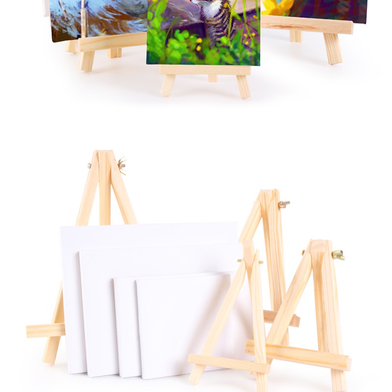 Bộ khung mini dùng vẽ tranh canvas 10*15cm thủ công cho bé