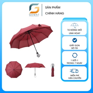 Ô dù gấp gọn tự động đóng mở 2 chiều, ô mini che mưa nắng chống tia UV