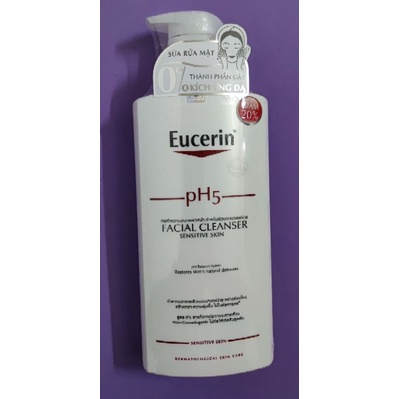 Sữa rửa mặt Eucerin pH5 Facial Cleanser 400ml cho da nhạy cảm