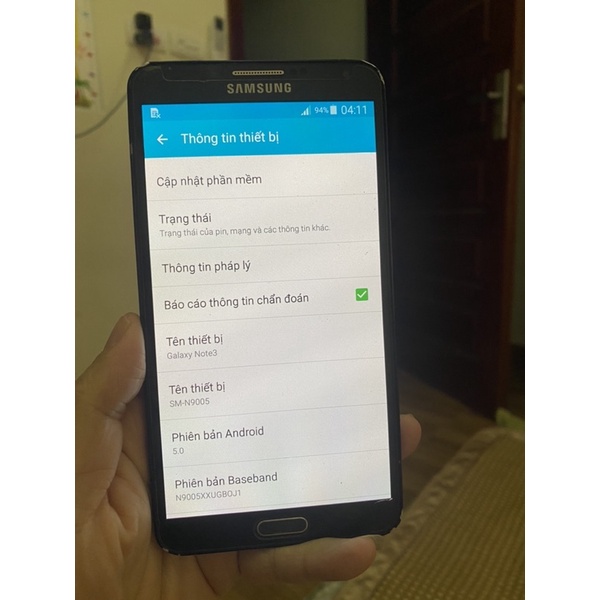 điện thoại samsung note 3 chính hãng