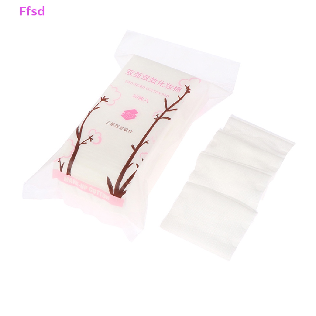 Túi 50 Miếng Bông Tẩy Trang Mềm Mại Có Thể Giặt Được