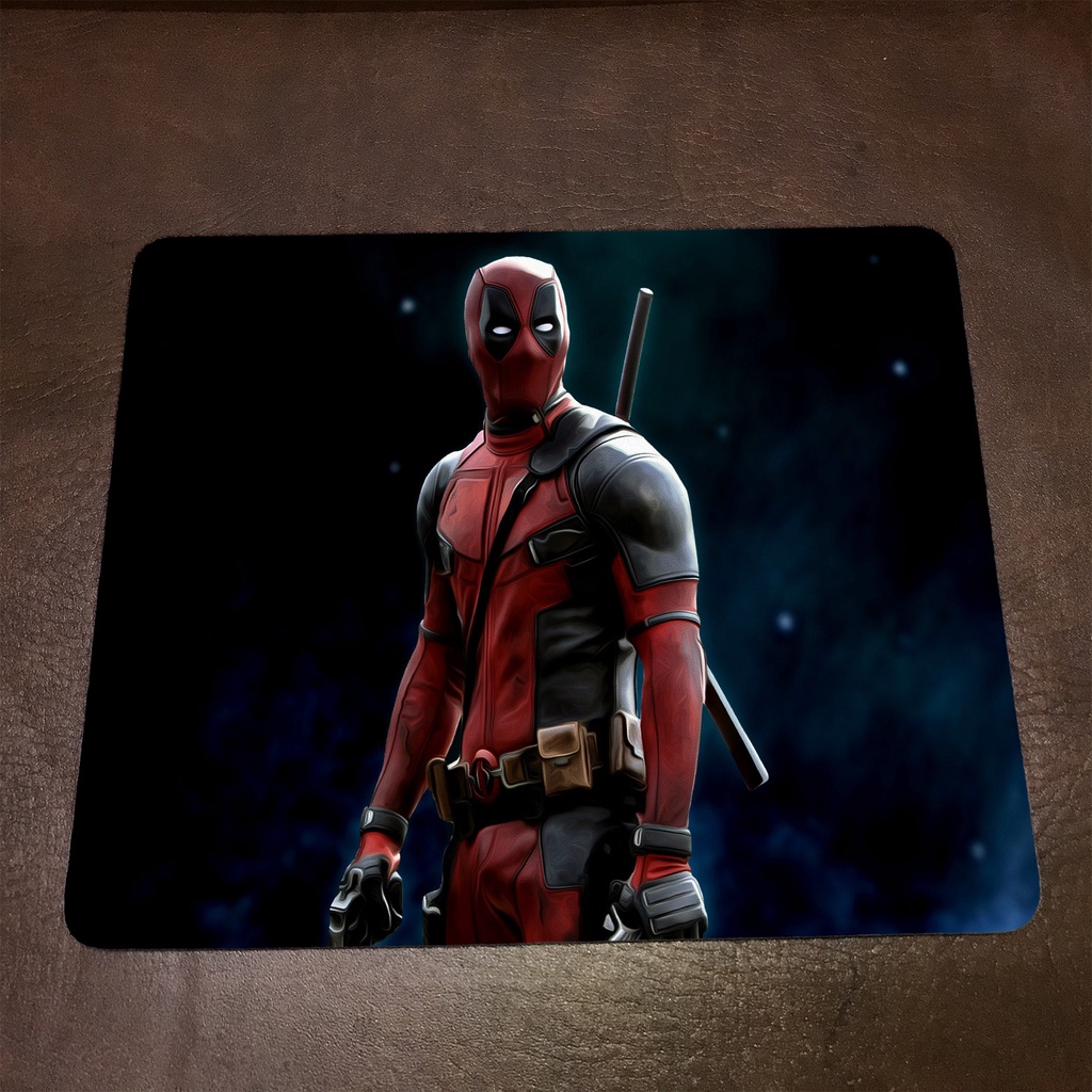 Lót chuột máy tính Marvel DEADPOOL - Mẫu 2 Mousepad cao su êm ái, nhận in theo yêu cầu