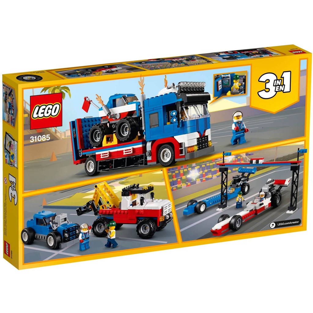 LEGO Creator 3in1 | Lego 31085 Mobile Stunt Show | Đội xe tải quái vật biểu diễn