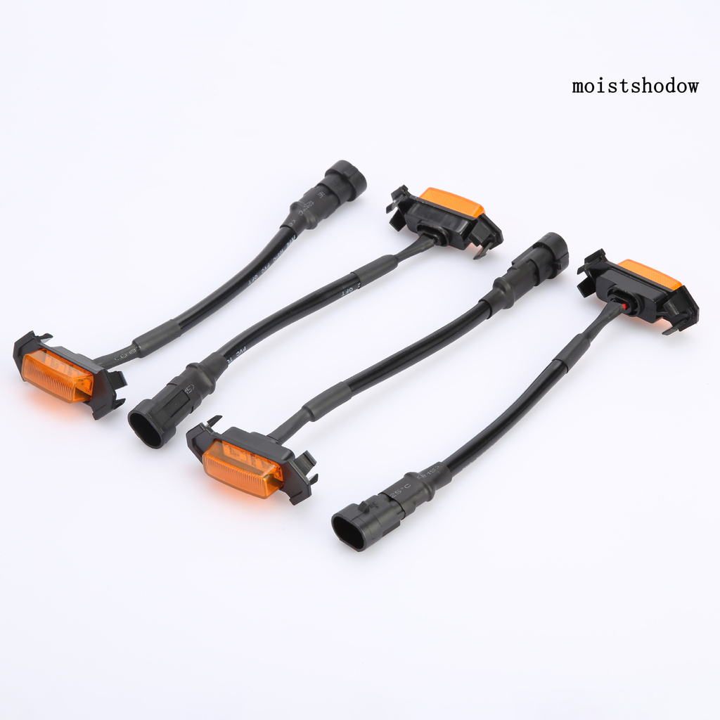 Set 4 Đèn Led Ánh Sáng Vàng Gắn Lưới Tản Nhiệt Cho Toyota Tacoma Trd Pro 16-20