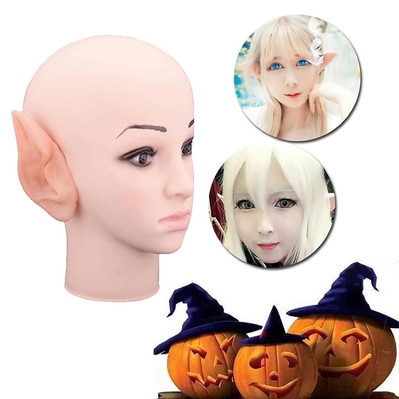 Cặp Tai Yêu Tinh Mềm Nhỏ Nhọn Xinh Xắn Hóa Trang Halloween