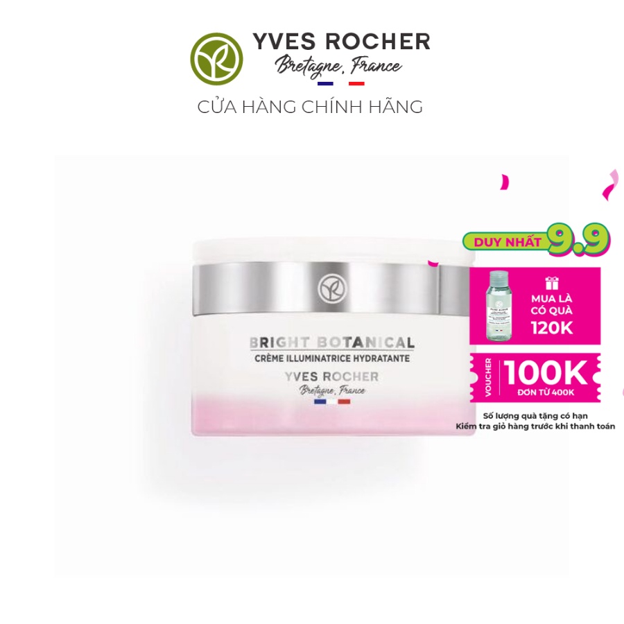 Kem Dưỡng Làm Sáng Da Yves Rocher - Bright Botanical Brightening Hydrating Cream Pot 50ml
