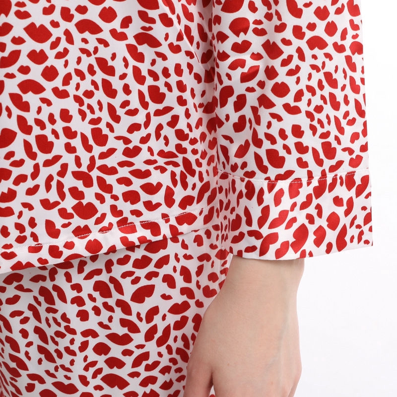 Set Đồ Ngủ Dài Họa Tiết Da Báo Quyến Rũ Cho Nữ