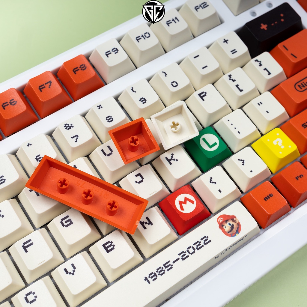 Keycap Mario Đỏ 122 nút Nhựa PBT Profile Cherry