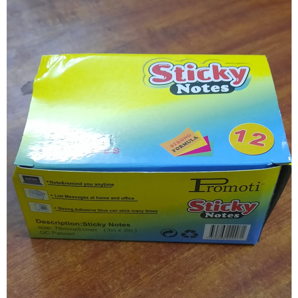 COMBO 12 TẬP NOTE(GIẤY NHỚ) GHI CHÚI CÔNG VIỆC 3*2(7.62X5.08CM)