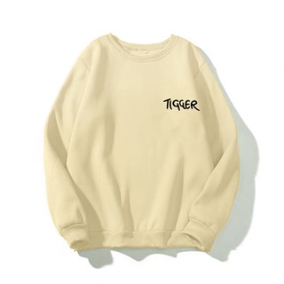Áo sweater unisex nam nữ in Tigger , chất liệu vải nỉ bông mềm mịn size 40-70kg