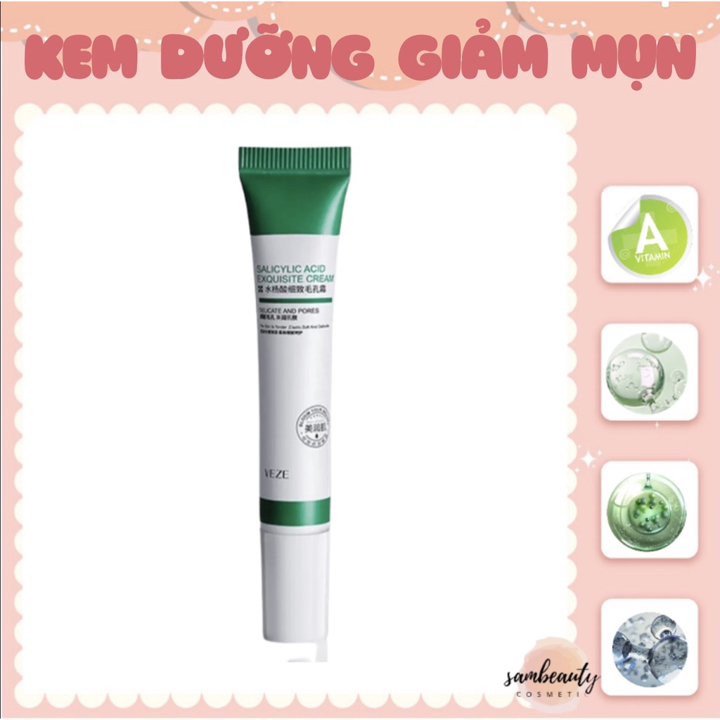 KEM DƯỠNG GIẢM MỤN THU NHỎ LỖ CHÂN LÔNG ĐEM LẠI LÀN DA MỊN MÀNG CĂNG BÓNG SamBeauty