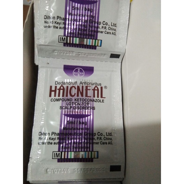Combo 50 gói dầu gội Haicneal 26/04/21 hết hạng