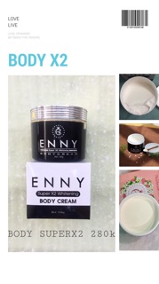 BODY X2 SUPER WHITENING ENNY SIÊU TRẮNG