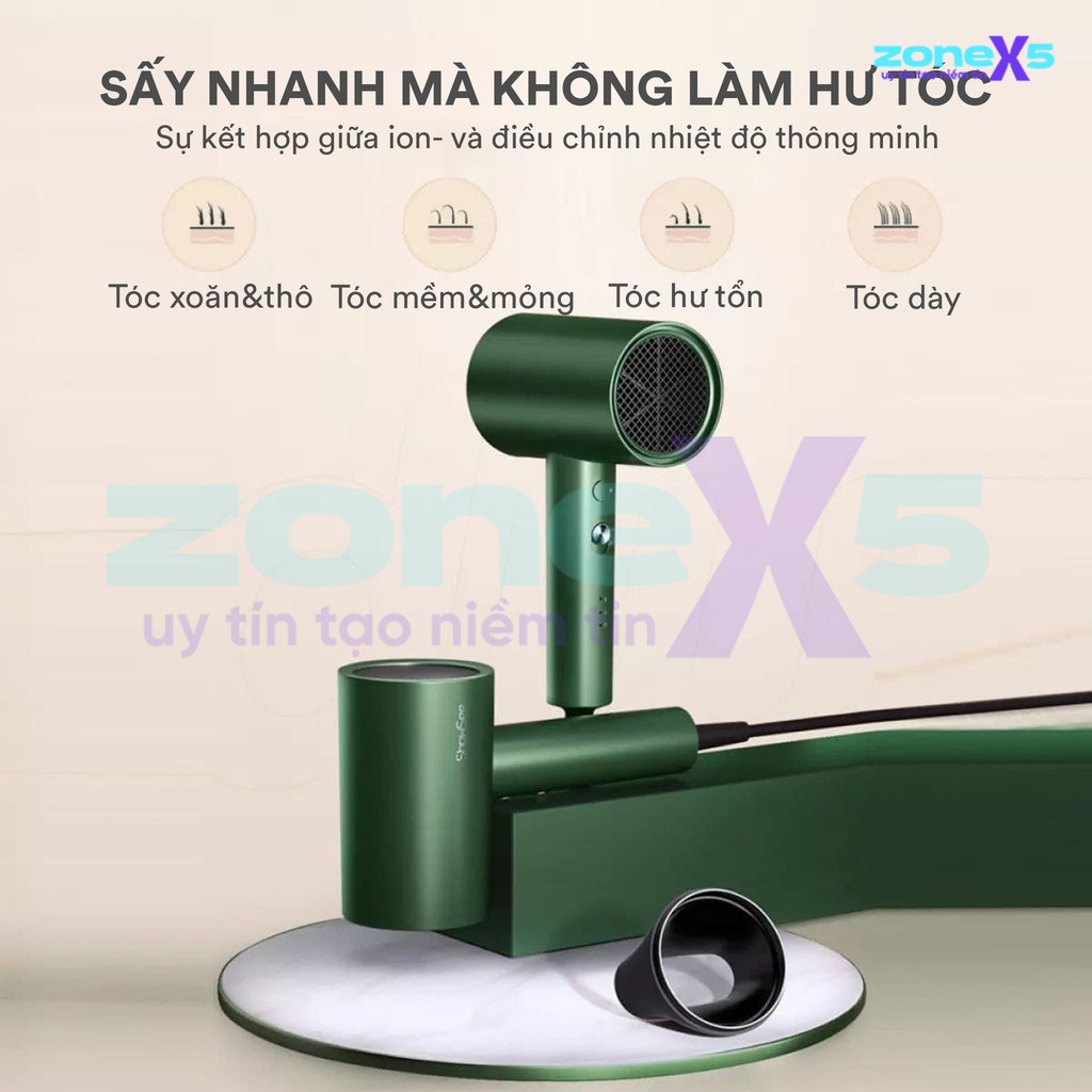 Máy sấy tóc Anion cao cấp Xiaomi Showsee A5 - Sấy siêu nhanh, bảo vệ tóc với ion- và nhiệt độ không đổi