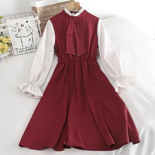 Váy xoè cổ bèo chất đẹp