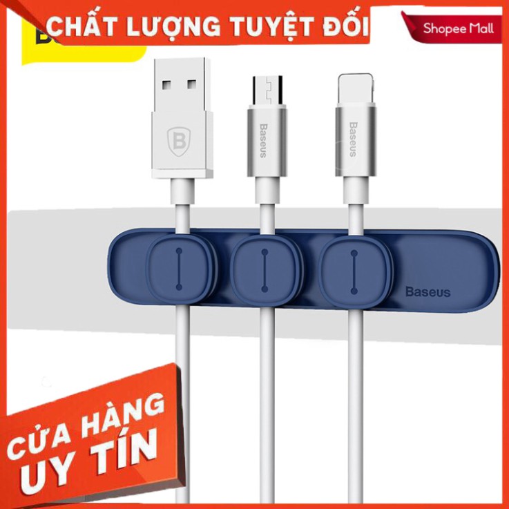 Đồ Kẹp Dây Cáp USB Từ Tính Baseus Cho Văn Phòng Xe Hơi Bàn Máy Tính