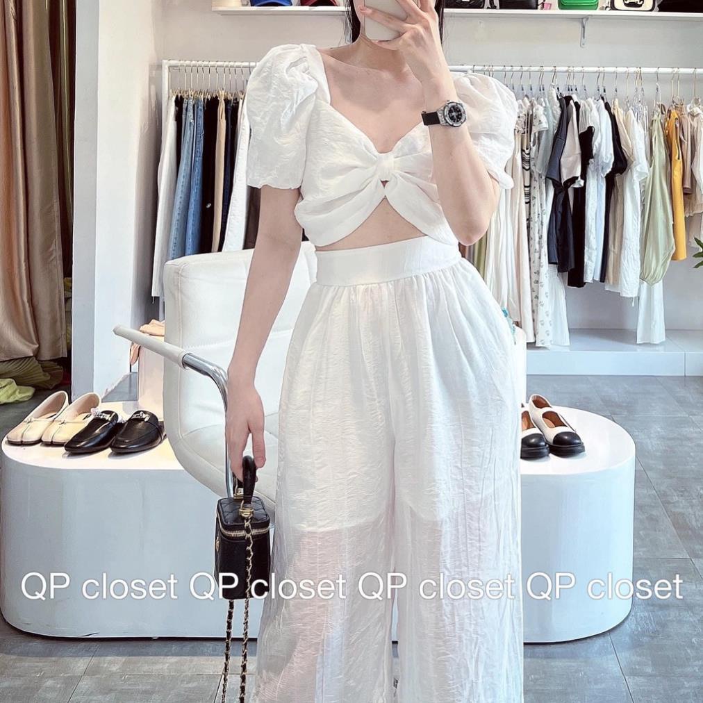 [ 𝐅𝐑𝐄𝐄 𝐒𝐇𝐈𝐏 ]   SÉT BỘ SOẮN NGỰC HỞ LƯNG MIX QUẦN ỐNG RỘNG